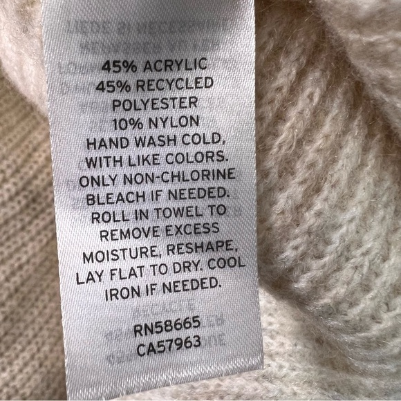 Nordstrom Open Edit Wrap Tan Knit Sweater Size XL - Picture 11 of 13